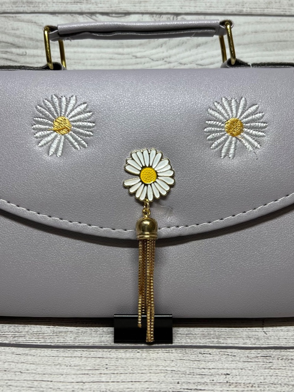 DAISY TASSEL CROSSBODY GREY